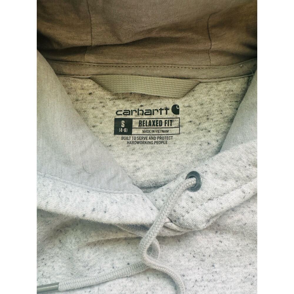 Carhartt 102791 Women'sClarksburg Midweight Logo Sleeve Graphic Hoodie - Size S - Picture 2 of 7